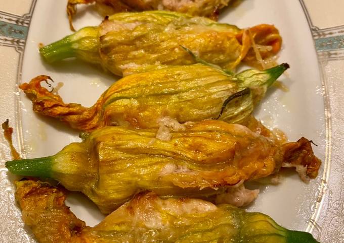 Modo semplice a Fai Veloce Fiori di zucca al tonno