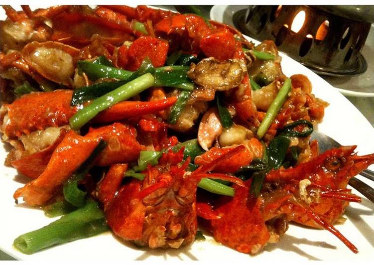 Cantonese style lobster Cantonese style lobster