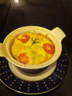 A picture of Crustless quiche.