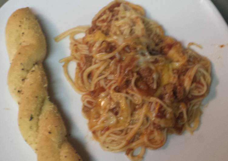 Recipe of Homemade Quick but tastey spaghetti