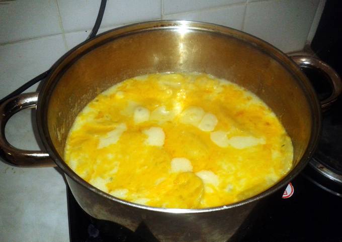 Scalloped potatoes on stove top