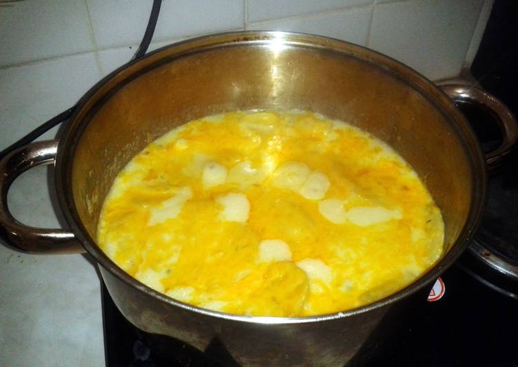 Scalloped potatoes on stove top