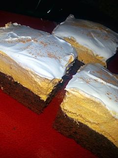 A picture of Pumpkaccino Brownies.