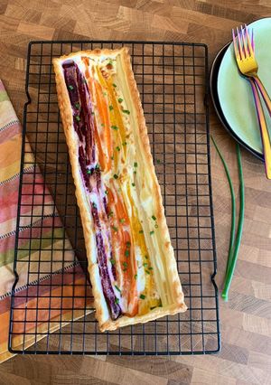 Une photo de ☆Tarte Fine en Camaïeu de Carottes☆