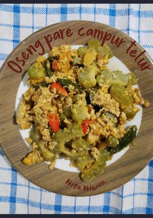 Foto resep Oseng Pare Campur Telur