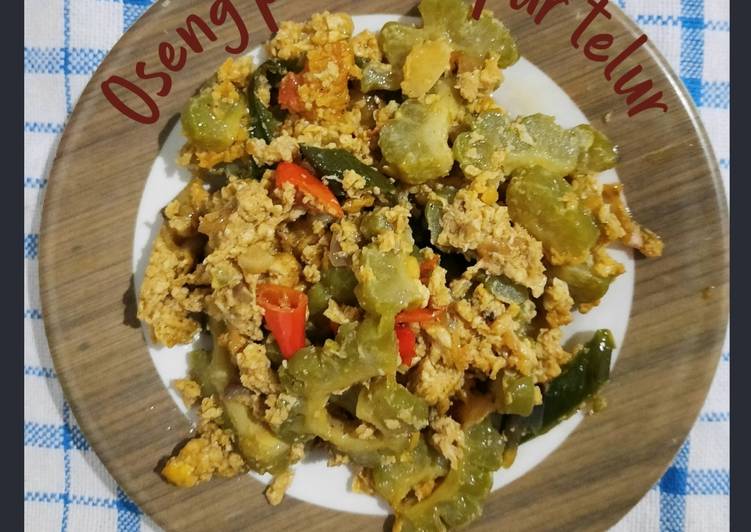 Bahan Menyiapkan Oseng Pare Campur Telur yang mudah