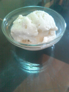 A picture of Low fat banana ice cream.