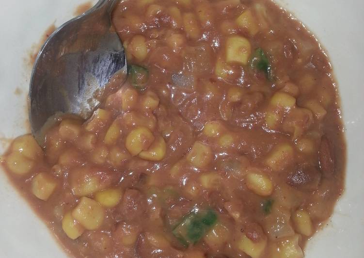Recipe of Any-night-of-the-week Simple Corny Beans