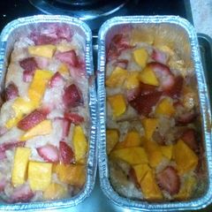 A picture of Grandma Ruth's Dump Fruit Cobbler.