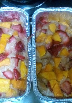 A picture of Grandma Ruth's Dump Fruit Cobbler.