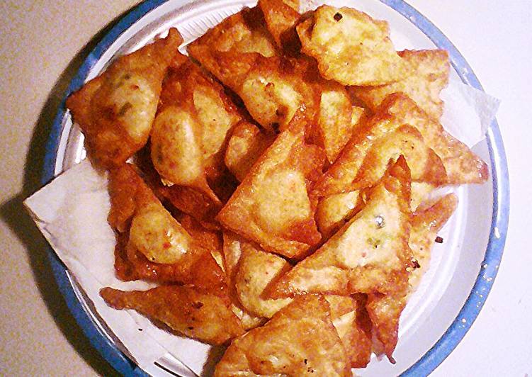 Recipe of Quick Crispy Crab Rangoon&#39;s