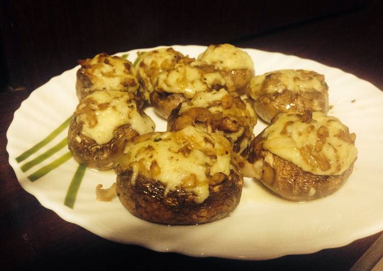 Simple Way to Prepare Super Quick Homemade Stuffed Mushrooms !