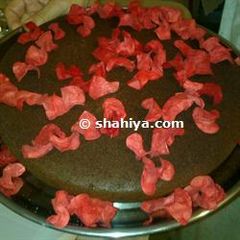 A picture of Eggless Chocolate Cake.