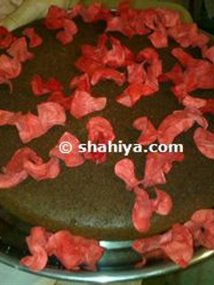 A picture of Eggless Chocolate Cake.