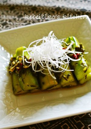 A picture of Chinese-style Cold Cucumbers.