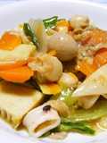 Spring Happosai (Eight Treasure Stir-Fry) with Bamboo Shoot and Spring Cabbage