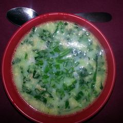 A picture of Sausage and kale soup.