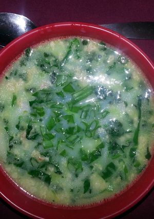 A picture of Sausage and kale soup.