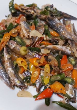 Foto resep Ikan Asin masak cabe