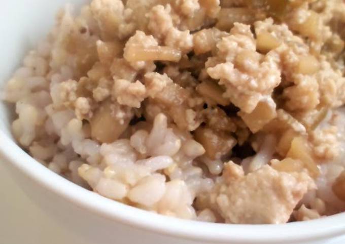 Burdock Root and Tofu Soboro Recipe