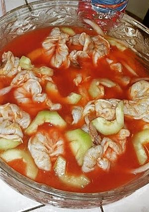 A picture of Shrimp in clamato.