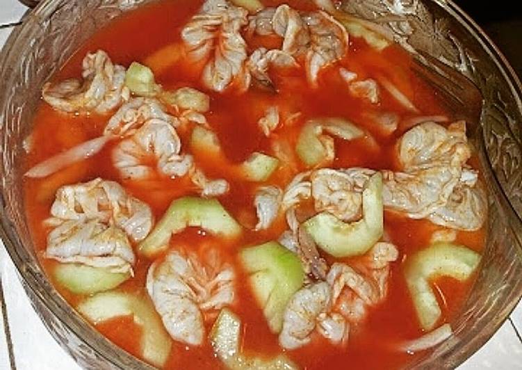 Simple Way to Prepare Super Quick Homemade Shrimp in clamato