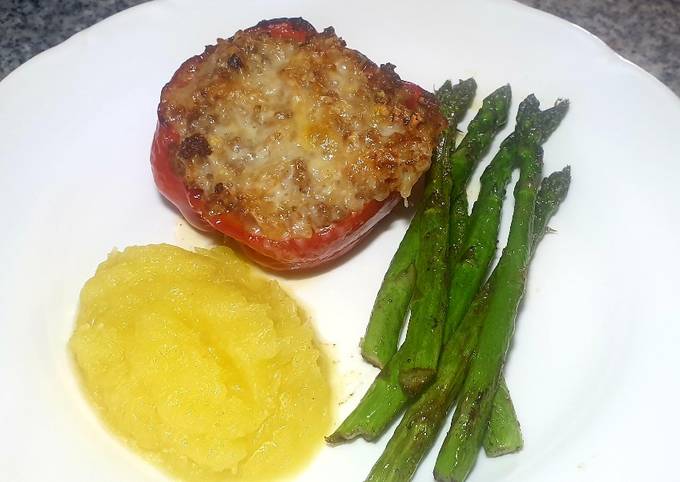 Stuffed Peppers - with Meat and Rice