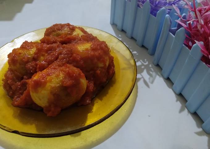 Cara Buat Telur balado pedas manis Rumahan