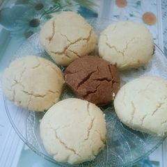 Eggless nan khatai bicuits A picture of Eggless nan khatai bicuits.