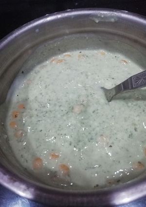 A picture of Curd & Pudina Raita.