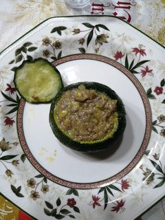 Una foto de Calabacín luna relleno de ternera