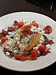 A picture of Roasted Spicy Cabbage Wedge Salad.