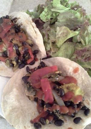 A picture of Bbq Baked Blackbean Tacos.