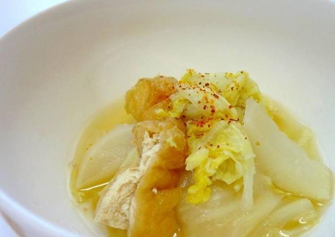 Vegan Simmered Chinese Cabbage and Turnip Recipe