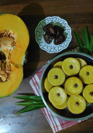 Foto resep Kue Lumpur Pumpkin toping kurma