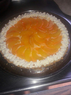 Una foto de Tarta de durazno