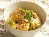 tofu egg bowl