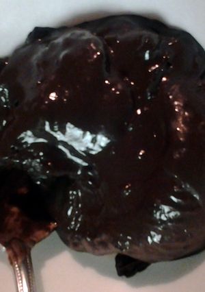A picture of Mayan chocolate ice cream.
