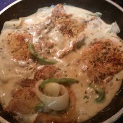 A picture of Smothered Pork Chops.