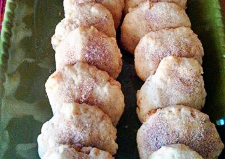 Steps to Make Quick Shortbread Macadamia Cinnamon &amp; Sugar Cookies