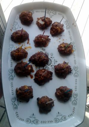 A picture of Sweet n Garlicy Appetizer Meatballs.