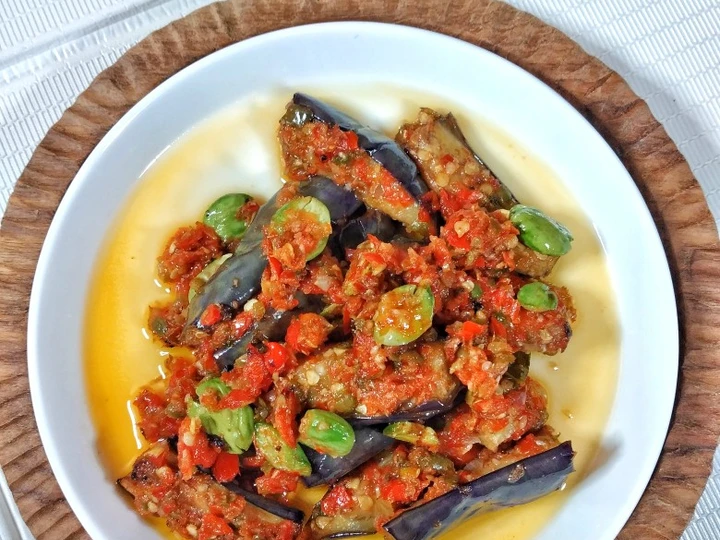 Easy Steps Prepare Recipes Sambal Terong Pete the Awesome  Really Delicious.