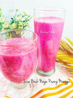 Foto resep Juice Buah Naga Pisang Mangga