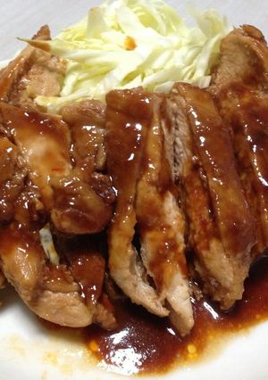 A picture of Sweet, Spicy and Moist Chicken Teriyaki with Doubanjiang (Great for Bento Boxes).