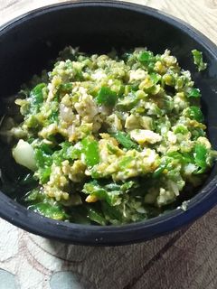 Foto resep Telor Orak Arik Cabe Ijo