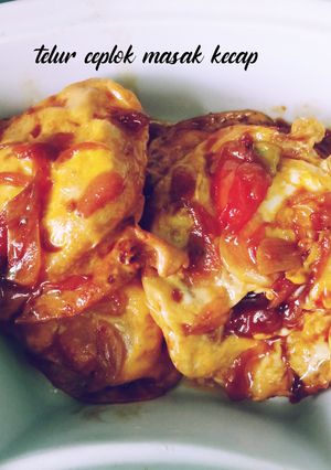 Foto resep Telur ceplok masak kecap