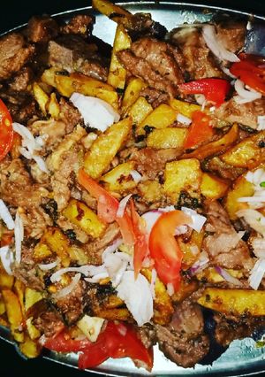 A picture of Mutton And Fries.