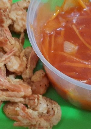 Foto resep Udang goreng tepung asem manis