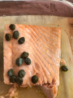 Una foto de Salmón al horno