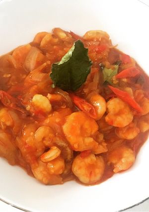 Foto resep Udang Saos Padang ala resto